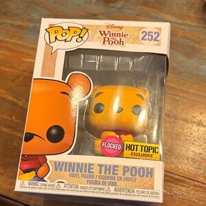Disney Winnie the Pooh Flocked Pop! Figure - Yellow